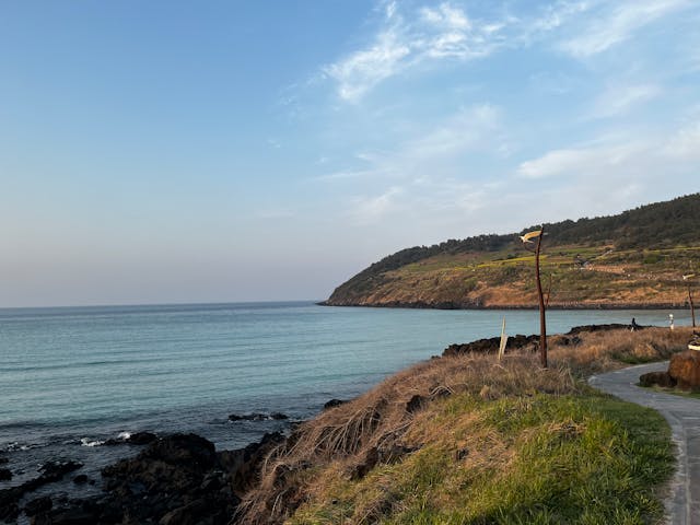 View of Jeju Island beach