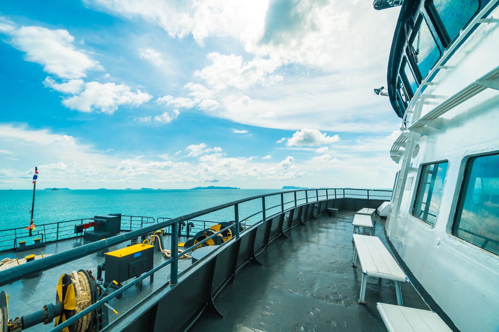 The ferry ride for a scenic route to Jeju from Busan